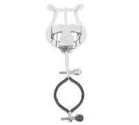 UKCOCO Clip Porta Partituras para y Diseño Portátil y Ligero Sujeción Firme para Partituras Color Plateado Elegante Accesorio Musical para Banda de