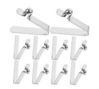 UKCOCO Clips de Resorte Botón Pulsador V 6mm para Tubo, Hebillas Metálicas Ajustables para Paraguas y Kayak, Accesorios de Sujeción Multifuncionales, Paquete de 20 Unidades para Camping