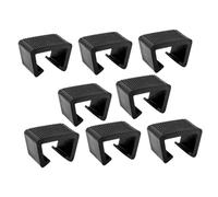 UKCOCO Clips para Muebles de Jardín de Ratán Exterior Sujetadores para Sofás Seccionales de Mimbre 8 Piezas Ranuras de 43 CM y 525 CM Accesorios para Fijar y Estabilizar Muebles de