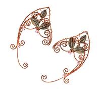 UKCOCO Clips Para Orejas De Hueso En Metal, Aretes Envolventes De Oreja Fantasía, 8x4x0.5cm, Accesorios Para Cumpleaños y Navidad