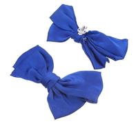 UKCOCO Clips para Zapatos Decoración de Lazo Vintage en Tela Azul, Resistentes al Desgaste, Ideales para Zapatos de Tacón en Compras o Trabajo