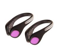 UKCOCO Clips para Zapatos Led Luz Rosa 2 Piezas, Luces De Seguridad Nocturna Antideslizantes, Resistentes Al Agua, para Correr, Ciclismo y Caminatas Nocturnas