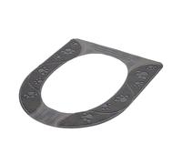 UKCOCO Cojín de Inodoro de Silicona y Antideslizante Almohadilla para Asiento de Baño Diseño Ergonómico y de Limpiar para Inodoros Color Gris