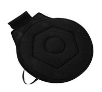 UKCOCO Cojín Giratorio para Asiento de Coche Grados Acolchado Grueso Portátil Soporte Ergonómico para Embarazadas y Personas Mayores Accesorio Interior Automoción Negro