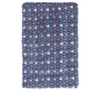 UKCOCO Colchoneta Cálida para Mascotas Cojín Grueso de 61X41 CM Cama para Perros y Gatos Manta Azul Estrellas Adecuado para Otoño E Invierno Colchón Cómodo y Resistente para