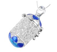 UKCOCO Colgante Botella Perfume Cilíndrica Hueca Abierta Charm DIY para Joyería Accesorios Duraderos para Collar Pulsera y Llaveros Regalo Creativo Personalizado