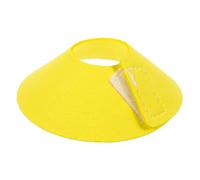 UKCOCO Collar Anti-mordeduras para Loros Cono Cónico De Microfibra Amarillo XS para Protección De Cuello y Prevención De Picaje Aves De Compañía