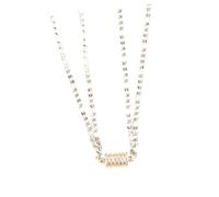 UKCOCO Collar Colgante Acero Inoxidable Imán Magnético Diseño Creativo de Tornillo y Tuerca Corto Juego de 1 Pieza para Joyería de Clavícula Día de San Valentín
