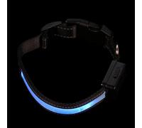 UKCOCO Collar LED para Perros Recargable USB Intermitente y Solar Luz Nocturna para Seguridad y Visibilidad Exteriores