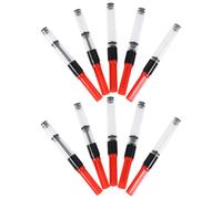 UKCOCO Convertidor de Tinta Paquete de 10 Unidades para Absorción de Tinta Diseño Ergonómico y Práctico para Pluma Estilográfica de Plástico Rojo