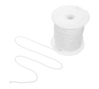 UKCOCO Cordón de Nailon Trenzado para Estores Romanos 50m 1, 8mm Blanco