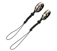 UKCOCO Cordón para Teléfono Móvil Anillo Metálico Antirrobo Acero de Titanio Color Negro Diseño Dragón Luminoso Pack de 2 Unidades Compatible Todos los Modelos Adecuado para Viajes