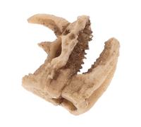 UKCOCO Cráneo Decorativo De Rinoceronte De Resina para Terrario De Reptiles, Escondite Creativo Pequeño para Lagartos y Tortugas, Refugio Resistente para Hábitats De Ranas y Serpientes