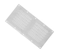 UKCOCO Cubierta de Ventilación de Acero Inoxidable 230mm Rectangular Doble Línea, Rejilla Metálica para Respiradero de Pared, Salida de Escape Interior y Ventilación de Aire