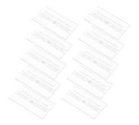 UKCOCO Cubierta de Vidrio Repuesto para Alarma contra Incendios, 10 Unidades Transparentes Resistentes a Altas Temperaturas, Tapa para Interruptor Manual de Activación, Uso en Sistemas