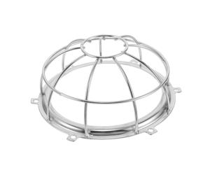 UKCOCO Cubierta Protectora para Detector de Humo, Jaula Protectora de Hierro Plata, Diámetro Interior 127mm, Distancia Entre Orificios 160mm, para Alarma de Incendios y Sensor de Fuego,