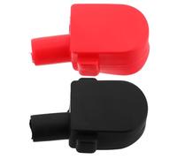 UKCOCO Cubiertas de Terminales de Batería de Goma Protectores Aislantes Resistentes Fáciles de Instalar para Bornes Positivo y Negativo de Coche Protección Segura contra Cortocircuitos