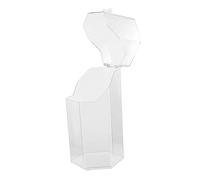 UKCOCO Cubo de Acrílico para Brochas de Maquillaje y Esmalte de Uñas, Organizador de Escritorio para Proteger Cosméticos Diseño Práctico y Compacto