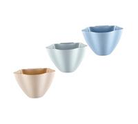 UKCOCO Cubo de Basura Colgante para Puerta de Armario Plástico Resistente Pack de 3 Unidades Colores Azul Nordico Rosa Nordico Adecuado para Cocina Dormitorio y Salón Doméstico Compacto