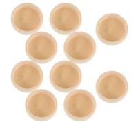 UKCOCO Cuencos de Madera sin Terminar para Manualidades 10 Piezas Mini de 52 MM Cuencos Pequeños para Pintar y Decoración DIY Recipientes en Blanco para Arte Infantil y Proyectos