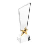 UKCOCO de Cristal Estrella con Acabado Suave Premio para Estudiantes y Participación Eventos Deportivos y Graduaciones Reconocimiento Versátil para Fiestas y Ceremonias Escolares