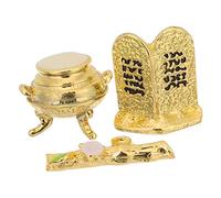 UKCOCO de Escritorio Metálico Decoración Religiosa con Estatua de Metal para Regalo de Fiesta Compacto para Hogar Oficina y Estudio