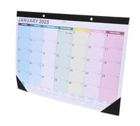 UKCOCO de Pared Inglés Mensual Colgante para Planificación el Diseño Simple y Elegante Material de Resistente para Organización Diaria