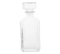 UKCOCO Decantador de Vino con Aireador y Tapón Hermético Geométrico Vidrio Resistente Diseño Transparente de para Realzar Degustaciones