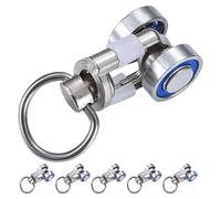 UKCOCO Deslizadores Metálicos para Cortinas Rodamiento, 6 Piezas, Rodillos Resistentes para Rieles de Techo, Compatibles Cortinas de Tela para Hogar y Oficina