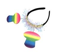 UKCOCO Diadema de Fiesta Colorida Sombrero Pequeño Accesorio Cabeza, 1 Unidad, Talla Única, Diseño de Dibujos Animados, para Niñas, Uso en Carnaval y Disfraces