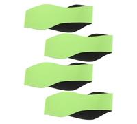 UKCOCO Diadema de Neopreno para Natación y Deportes Acuáticos, Protectores Auditivos Ajustables Talla L, Banda Oreja Transpirable y Absorbente de Sudor, 4 Piezas Color Verde para Piscina