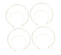 UKCOCO Diadema Elegante Dorada de Hierro para Chicas, 4 Piezas DIY para Accesorios de Cabello en Banquetes y Sesiones de Fotos