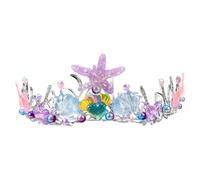 UKCOCO Diadema para Fiesta Temática del Océano Tocado de Cumpleaños para Niñas y Adultos Diseño de Concha Marina con Detalles de Peces Accesorio Versátil para Eventos y Fotos