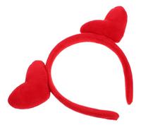 UKCOCO Diadema Roja de Lentejuelas Corazones para Mujer Accesorio para Disfraces y Fiestas de San Valentín Bodas y Despedidas de Soltera Diadema Divertida y Juvenil Cabezas Que Se