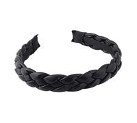 UKCOCO Diadema Trenzada Ancha de PU Resistente y Creativa para Mujer, Accesorio para Cabello de Fiesta y Disfraz, Tamaño 16.5X13.5X4 CM, Estilo Retro