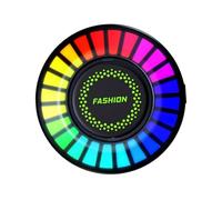 UKCOCO Difusor de Aroma para Coche con Luces LED Rgb Control de Ritmo Musical y Ambientador Divertido Iluminación para Ventilación de Aire Aromaterapia Inteligente para Vehículos