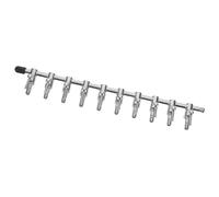 UKCOCO Divisor de Válvulas de Aire para Acuario Metálico Palanca de Control Ajustable, Distribuidor de Flujo de Oxígeno para Tanques Pequeños, Accesorios para Bombas de Aire de Peceras,