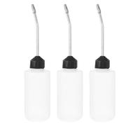 UKCOCO Engrasador de Máquina de Coser 3piezas con Boquilla de Hierro y Tapa, Botella Dispensadora de Aceite de Plástico Duradera Prueba de Fugas para Taller y Uso Automotriz