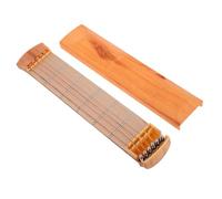 UKCOCO Entrenador para Principiantes y Entrenamiento de Técnica de Dedos Acabado Madera Marrón Portátil de Bolsillo de Acordes Herramienta de Guitarra en Camping y Viajes