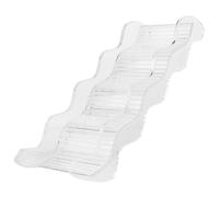 UKCOCO Escalera Ondulada de Acrílico Transparente para Jaula de Hámster Pequeños 20 X 6,6 X 4 Cm, Accesorio para Trepar y Plataforma de Juego, Adecuado para Chinchillas y Mascotas