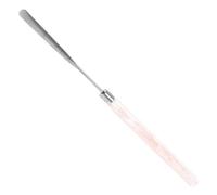 UKCOCO Espátula Metálica Larga de Acero Inoxidable para Maquillaje, Raspador Facial y Paleta para Mezcla de Base Líquida, Herramienta para Cuidado Piel y Uñas, Uso Profesional y Personal