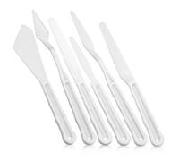 UKCOCO Espátulas de Pintura de Plástico para Óleo Herramientas para y Extender Pigmentos Raspadores para Técnicas Artísticas Versátiles Mango Ligero y Resistente para Prolongado