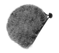 UKCOCO Esponja para Micrófono Ktv Funda Protectora de Peluche Cuerda Compatible con Micrófonos Antiviento y Antisalpicaduras para al Aire