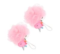 UKCOCO Esponjas De Baño Unicornio Exfoliantes 2 Unidades Tamaño Infantil Color Rosa Depuradoras Piel Sensibles Para Niños y Niñas Uso Diario Ducha
