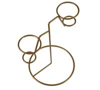 UKCOCO Estante de Hierro para Helados Dorado 4 Piezas Soporte Sencillo para Conos de Helado Expositor Resistente para Fiestas y Exhibición Gastronómica