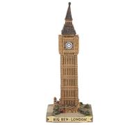 UKCOCO Estatua Grande de Resina Reloj Icónico para Decoración de Escritorio, Modelo Arquitectónico Único y Práctico Diseño Artístico Simple y Elegante