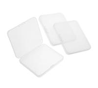 UKCOCO Estuche Plástico Transparente para Pestañas Postizas con Tapa, 3 Unidades Compactas 87x78x12 Mm, Organizador Pequeño para Maquillaje y Cinta de Doble Párpado, Apto para Viaje