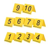 UKCOCO Etiquetas de Evidencia Escala Numérica 1-10 para Escenas del Crimen, 10 Unidades para Análisis Forense y Documentación Precisa, Uso en Interiores y Exteriores