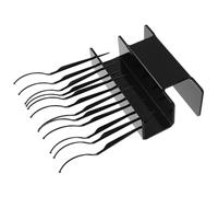 UKCOCO Expositor para Extensiones de Pestañas Negro con 12 Varillas, Soporte para Injerto y Organizador de Pestañas Postizas para Uso Profesional en Salones y Aplicación de Belleza
