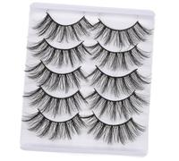 UKCOCO Extensiones de Pestañas Falsas Naturales y Densas Caja para Salones y Personal Duraderos Aspecto para Ocasiones Especiales